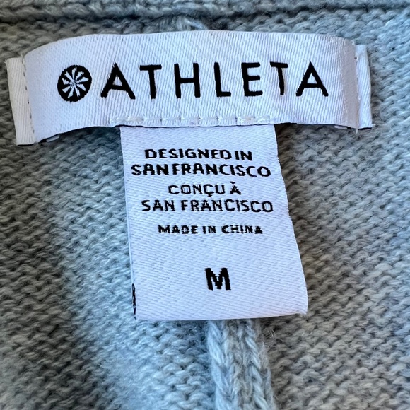 Athleta Ombré Spirit Wool Cashmere Blend Wrap Open Front Cardigan - Picture 12 of 12